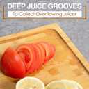 30 x 20 Extra Large Cutting Board, Turkey Carving Board Bamboo Meat Cutting Boards for Kitchen with Juice Groove and Handles Heavy Duty Charcuterie Board, 4XL, Empune