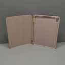 iMieet iPad (A16) Case 11th Gen/iPad 10th Generation Case [11-Inch 2025/10.9 Inch 2022] with Pencil Holder, Trifold Stand Smart Cover with Soft TPU Back,Auto Wake/Sleep(Rose Pink)