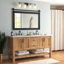 Farmhouse Mirror 42x28 Black Rustic Mirror for Wall Vanity Mirrors Barn Door Style Decor Bathroom Living Room Entryway Bedroom Mirrors