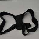 Breathable Back Posture Corrector Belt Spine Alignment Support for Men and Women Lightweight Black Posture Straightener Brace for Hunchback Correction and Shoulder Relief