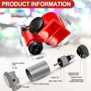 Tallew 2 Pack 12v 150db Loud Train Horn for Car Electric Air Horn for Truck 150 Db with Relay Harness for Vehicles Motorcycle Boat Truck Car Cart Boat(Red)