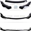 3Pcs Front Bumper Lip Compatible with 2020-2023 Dodge Charger SRT Hellcat Scat (Only Widebody), Air Dam Lower Chin Spoiler Splitter, Protection Body Kit (Glossy Black)