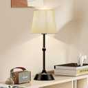 LED Cordless Table Lamp,Rechargeable 6000mA Battery Operated Portable Black Desk Lamp,Dimmable Touch Control Table Lamp,for Restaurant/Patio/Outdoor.(LED Bulb Included)