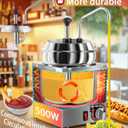 Nacho Cheese Dispenser, 7.4Qt Nacho Cheese Warmer with Stainless Steel Pump, Hot Fudge Warmer W/6-Level Temperature Adjustment, Commercial Sauce Dispenser Machine for Butter Cheese Caramel