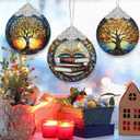 Book Lovers Gifts: Stained Glass Book Ornaments for Christmas Tree