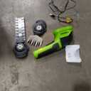 WORKPRO Cordless Grass Shear & Shrubbery Trimmer - 2 in 1 Handheld 7.2V Electric Grass Trimmer Hedge Shears/Grass Cutter Rechargeable Lithium-Ion Battery and Type-C Cable Included (Green)