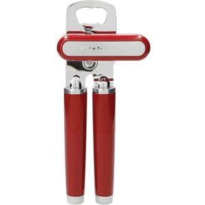 KitchenAid Classic Multifunction Can Opener and Bottle Opener Easy to Use, Razor Sharp Stainless Steel Cutting Wheel, Soft Ergonomic Handles, Empire Red (8.34 Inch)