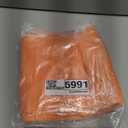 Sliner 12 Pcs Thanksgiving Cloth Napkins Set 17 x 17 Inch Thanksgiving Orange Fabric Napkins Embroidered Seasonal Sayings Washable Wishes Grateful Blessed Decor for Holiday Kitchen Party