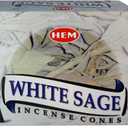 White Sage Incense Cones and Cone Incense Burner Bundle Insence Insense Hem Incense
