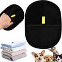 DAMAH Electrostatic Pet Hair Removal Gloves for Cats & Dogs, Reusable Washable Double Sided Grooming Gloves for Couch, Furniture, Carpet, Car Seat, Home Travel