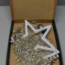 Christmas Decorations Star String Lights,320 LED Outdoor Christmas Tree Lights with 13" Topper Star,8 Modes Waterproof Hanging Fairy Twinkle Lights for Xmas New Year Party Holiday (Plastic Star-Multicolor)