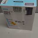 Mini Hot and Iced Coffee Maker Single Serve, for K Cup and Ground, 6 to 14 Oz Brew Sizes, with Recipe Book, for Home, Travel, RV, Office and Dorm, Grey