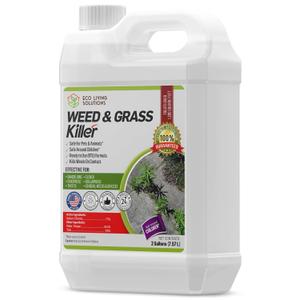 ECO Garden PRO - Organic Vinegar Weed Killer | Kid Safe Pet Safe | Clover Killer for Lawns | Moss Killer | Green Grass & Poison Ivy Killer | Spray Ready Glyphosate Free Herbicide (2 Gallons)
