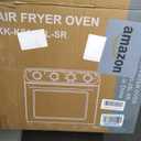 OLIXIS Air Fryer Toaster Oven Combo, 16.9QT Oven Countertop 5 Functions in 1, 4 Accessories Included, Stainless, Up to 450F (Silver)