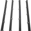 Front Inner & Outer Car Window Sweep Felt Trim Seal Black Weatherstrip Kit Replacement for for Ford F-150 F-250 F-350 1984-1997 for Ford Bronco 1985-1996 E7TZ1521452A E7TZ1521453A 4PCS