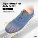 Men's Oxfords Business Shoes Fashion Mesh Casual Dress Walking Sneakers Comfortable Lightweight Soft Sole (Blue), 45