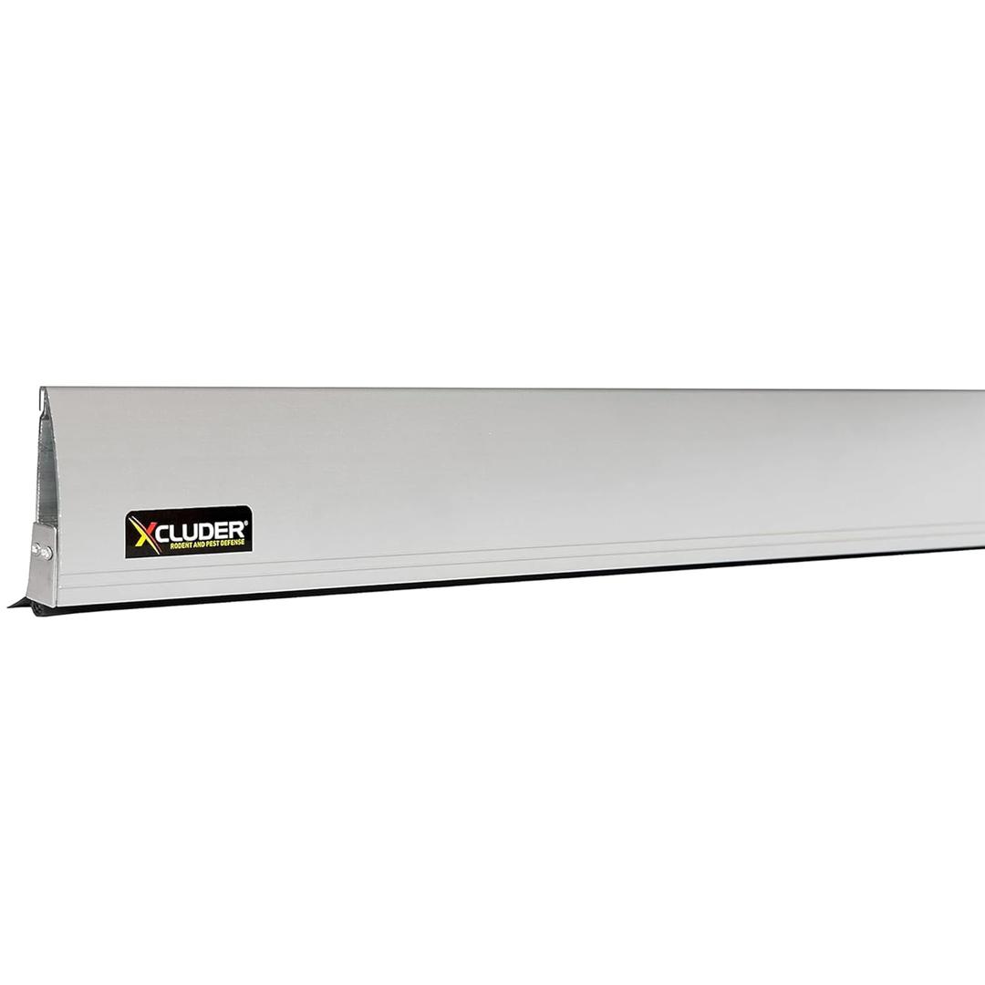 Xcluder Versa-Line Door Sweep, Aluminum, 48 in, Rodent Proof | Rodent & Pest Prevention, Weather Sealing, Steel Wool Filled