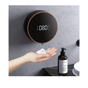 Automatic Soap Dispenser Foaming Hand Free Wall Mount, LED Temperature Display, USB Rechargeable Touchless and Smart Electric Dispenser for Wall, Bathroom, Kitchen,Commercia