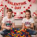 2 x 6Pcs Valentines Day Iron On Transfers - Valentine's Day Heat Transfer Vinyl for Clothes Pillow Hoodie Apron - Leopard Love Heart Design for Valentines Shirts for Women - DIY Craft Supplies