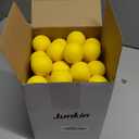 Junkin 80 Pcs Foam Golf Balls Rubber Practice Balls Realistic Feel and Flight Sport Training for Indoor or Outdoor Backyard Golf Training (Yellow)