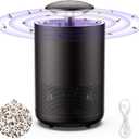 Tirgo Indoor Insect Trap Fan Catcher for Mosquito, Gnat, Fruit Fly, Moth, Flies, Portable UV Light Flying Insects Killer House Kitchen, Garage, Camping, etc.