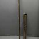Brass Gold Curtain Rods for Windows 28 to 48, 1 Inch Decorative Antique Brass Curtain Rod Heavy Duty with Adjustable Length & Easy Installation