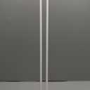 2PCS Shower Curtain Rod No Drilling, Spring Tension Rod, 47-78 Inch, 1/2 Inch Diameter, Rubber Cap on Either End, White