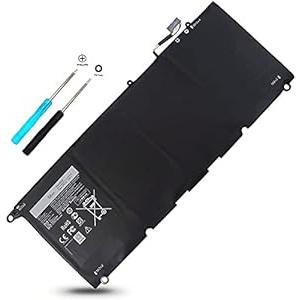 Wymisnit XPS 13 9350 9343 JD25G 90V7W JHXPY Battery for DELL XPS13 13-9350 13-9343 P54G P54G001 P54G002 0JHXPY RWT1R 5K9CP JHXPY53 0N7T6 DIN02 090V7W 05K9CP 0DRRP 0RWT1R RWT1R43 7.6V 56WH