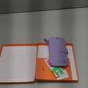 VANAVAGY Compatible for iPhone 14/13 Wallet Case for Magsafe Wireless Charging, PU Leather Flip Folio Phone Cover with Wrist Strap RFID Blocking Card Holder Screen Protector,Clove Purple