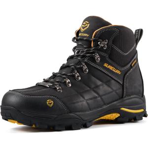 SUREWAY Men's 6" Soft/Steel Toe Heavy Duty Waterproof Work Boot - Leather,Lace Up,Oil/Slip Resistant Dual-Density Comfortable EH Construction Industrial Ankle Safety Men Work Boots,Roofing, Hunting (10) SUREWAY Men's 6" Soft/Steel Toe Heavy Duty Waterproof Work Boot - Leather,Lace Up,Oil/Slip Resistant Dual-Density Comfortable EH Construction Industrial Ankle Safety Men Work Boots,Roofing, Hunting (10)