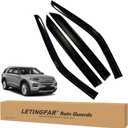 Tape-on Rain Guards for 2020-2024 Explorer AccessoriesSide Vent Visors Shades Window Deflectors for Explorer