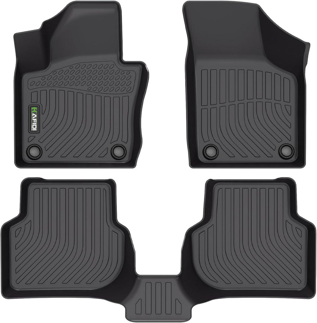 HAFIDI Floor Mats Fit for 2012-2018 Volkswagen JettaNot for SportWagen 2012-2014 All Weather Protection TPE Car Floor Liners, Fits 1st & 2nd Row Full Set VW Jetta Custom Accessories, Black