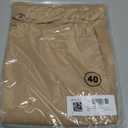 JMIERR Mens Shorts Linen Cotton 7" Casual Elastic Waist Drawstring Lightweight Summer Beach Shorts with Pockets (Beige)