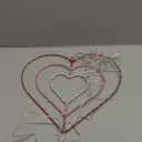 Valentine's Day Lights, 1 Pack 13.4 Inch Lighted Red Heart Window Silhouette Party Decoration for Valentine's Day, Wedding, Proposal, Birthday Decor (Red, Pink, white)