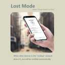 Leather Dog Outdoor Positioner, Tracker for Pet Only iOS System, Smart Location Tracking Leather Collar, Map Reality, Works Worldwide with Any Collar, No Other Fees, Find My, Red