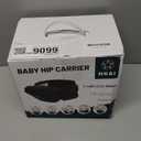 HKAI Baby Hip Carrier,Baby Carrier with Adjustable Waistband & Breathable Mesh, Ergonomic Carrier with Non-Slip Hip Seat Surface for Newborns & Toddlers (Black)