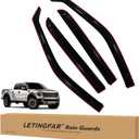 In-Channel Rain Guards for Ford F150 2015-2020 SuperCrew, Side Window Deflectors
