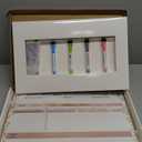 Magnetic Whiteboard for Fridge - Large Dry Erase Calendar for Wall | 3 Magnetic Dry Erase Board 10.5" x 16.5" & 7" x 16.5", Monthly Goal Setting & Habit Tracker, 5 Markers and 6 Adhesive Hooks