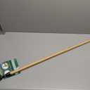 PlantSpawn Manual Stand Up Weed Puller Tool 44" with Long Bamboo Handle – Heavy Duty 4-Claw Wooden Head Weeder for Root Removal – Ergonomic Weeding Tool for Dandelion, Lawn, Yard & Garden Maintenance