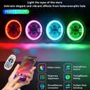 SUPAREE 9" LED Headlights Multicolor DRL fit Jeep Wrangler JL Gladiator JT | 2018-2026 Angel Eyes Ring DOT Hi/Lo Beam Remote Phone APP Control