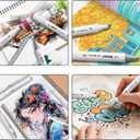 Vitoler Alcohol Markers,48 Colors Dual Brush Tip Art Marker for Adults Coloring Books, Permanent Drawing Markers for Artist Illustration Art Supplies