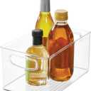 iDesign Stackable Pantry Bin with Handles - Organizer Bin for Fridge, or Freezer, Clear, Made in USA