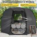 Leedor 10'x10' Pop Up Canopy Tent - Ventilated Mesh Walls, UPF 50+ Perfect for Camping, Beach, Events, and Outdoor Party Decorations, Hexagon Sun Shade All-Season Shelter (Not Waterproof) 4-6 Person