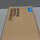 Veise Fingerprint Door Lock Set, Keyless Entry Door Lock, Front Handle Set, Electronic Keypad Deadbolt with Lever Handle, 2 Keys, Auto-Locking, One-time Codes, Easy to Install, Satin Nickel