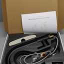 Oersitor Kitchen Faucet with Pull Down SprayerStainless Steel Single Handle Kitchen Faucet1/3 Hole, Deck Plate IncludedSuitable for farmhouses, Campers, Laundry Rooms, RVs, and Bars(Black)