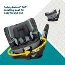 Safety 1st Turn and Go 360 ST Rotating All-in-One Convertible Car Seat, SafetySwivel Technology, SecureTech Installation, 3-in-1 Rear-Facing, Forward-Facing, Booster, 5-100 lbs, Siberian Caviar. Manufacturing date: 08/15/2025