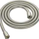 BRIGHT SHOWERS Shower Hose For Hand Held Shower Heads, 79 Inches Cord Extra Long Stainless Steel Hand Shower Hose, Ultra-Flexible Replacement Part with Brass Insert, Brushed Nickel