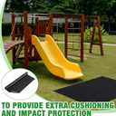 Nuanchu Playground Rubber Mat 48"x48", Heavy Duty Swing Set Mat, Shock Absorbing Landing Pad, Non Slip Outdoor Safety for Playground, Backyard Playset
