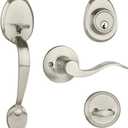 Dorence - Heavy Duty Single Cylinder Handleset with Wave Style Lever Handle - (Satin Nickel)