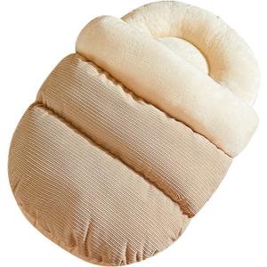 pawstrip Cat Cave Bed Self Warming Dog Bed Washable Kitten Nest Cozy Puppy Sleepling Cushion Plush Pet House for Indoor Cats Soft Dog Bed with Cover Cave (Coffee)
